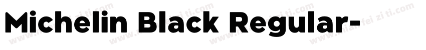Michelin Black Regular字体转换